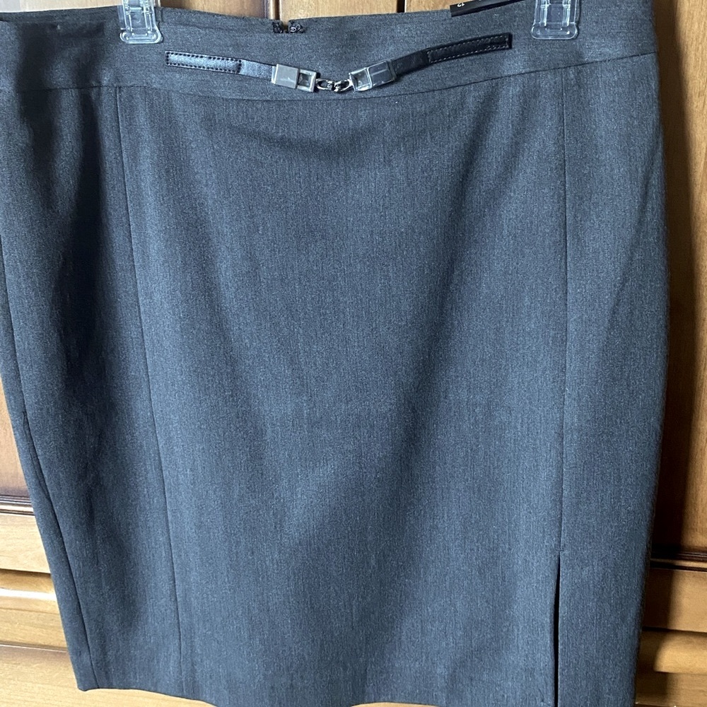 Brand new size 12 pencil skirt light gray color with tags